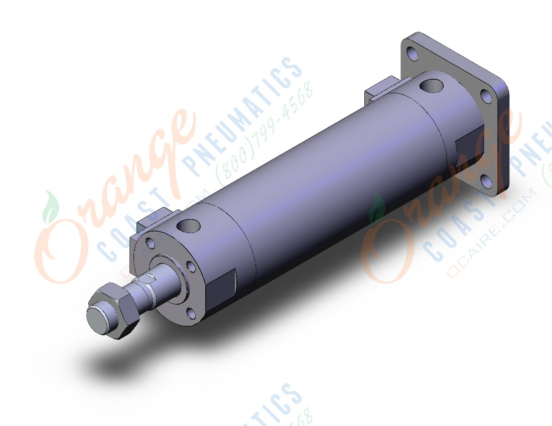 SMC CBG1GN50-100-WN cbg1, end lock cylinder, ROUND BODY CYLINDER