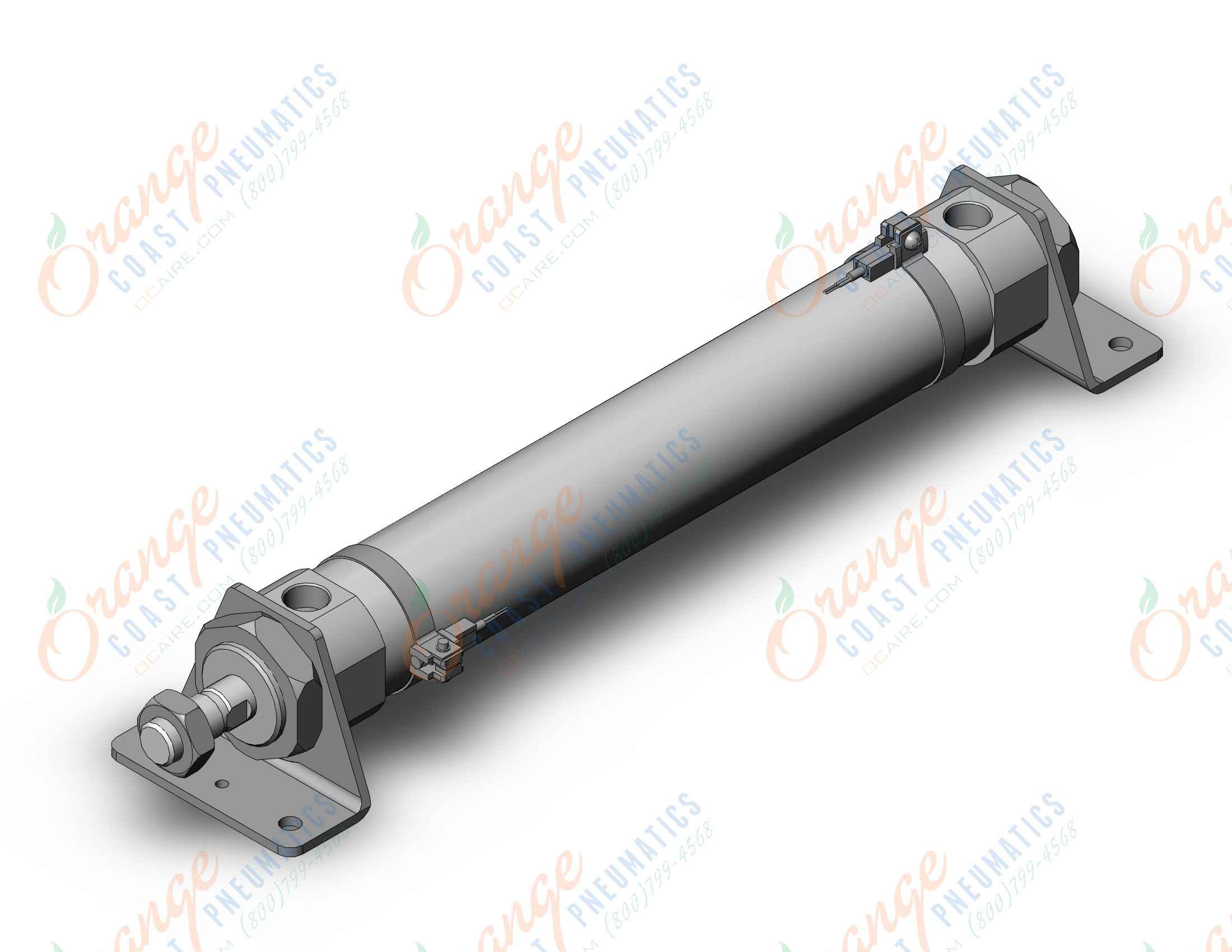 SMC CDM2L40-200Z-A93L cylinder, air, ROUND BODY CYLINDER