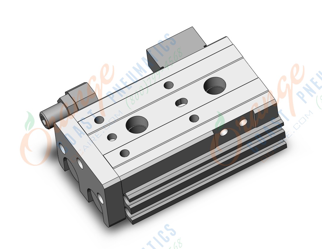 SMC MXQR8-20CS cyl, air slide table, reversible type, GUIDED CYLINDER