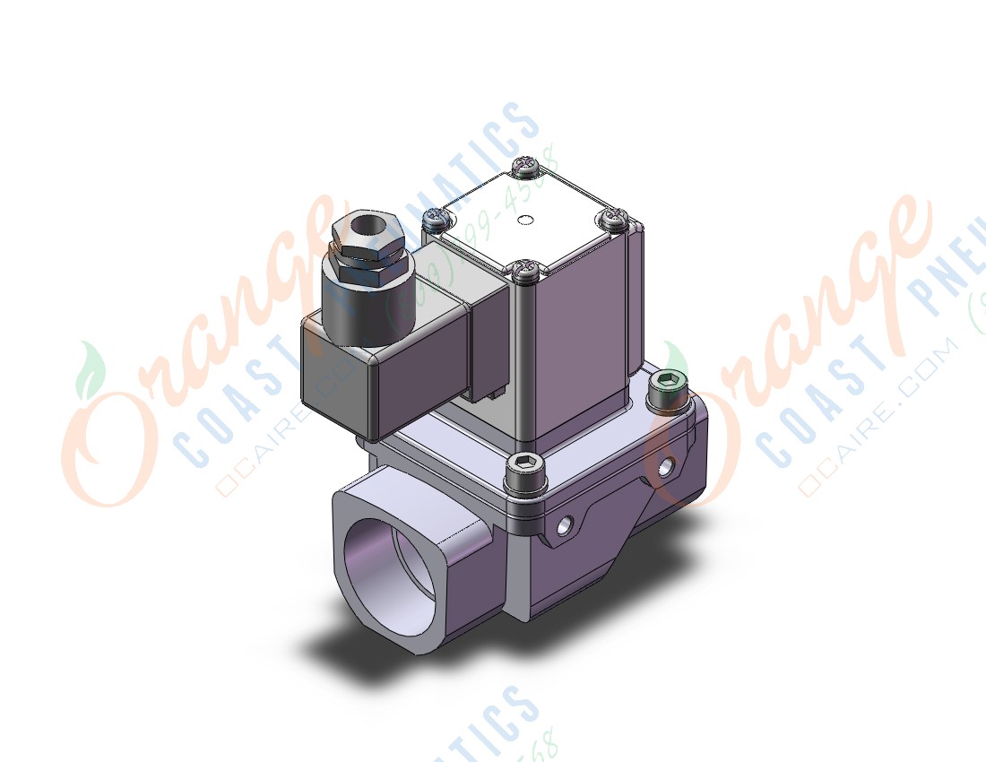 SMC VXZ263LZ2AE pilot op 2 port solenoid valve, (n.c.), 2 PORT VALVE