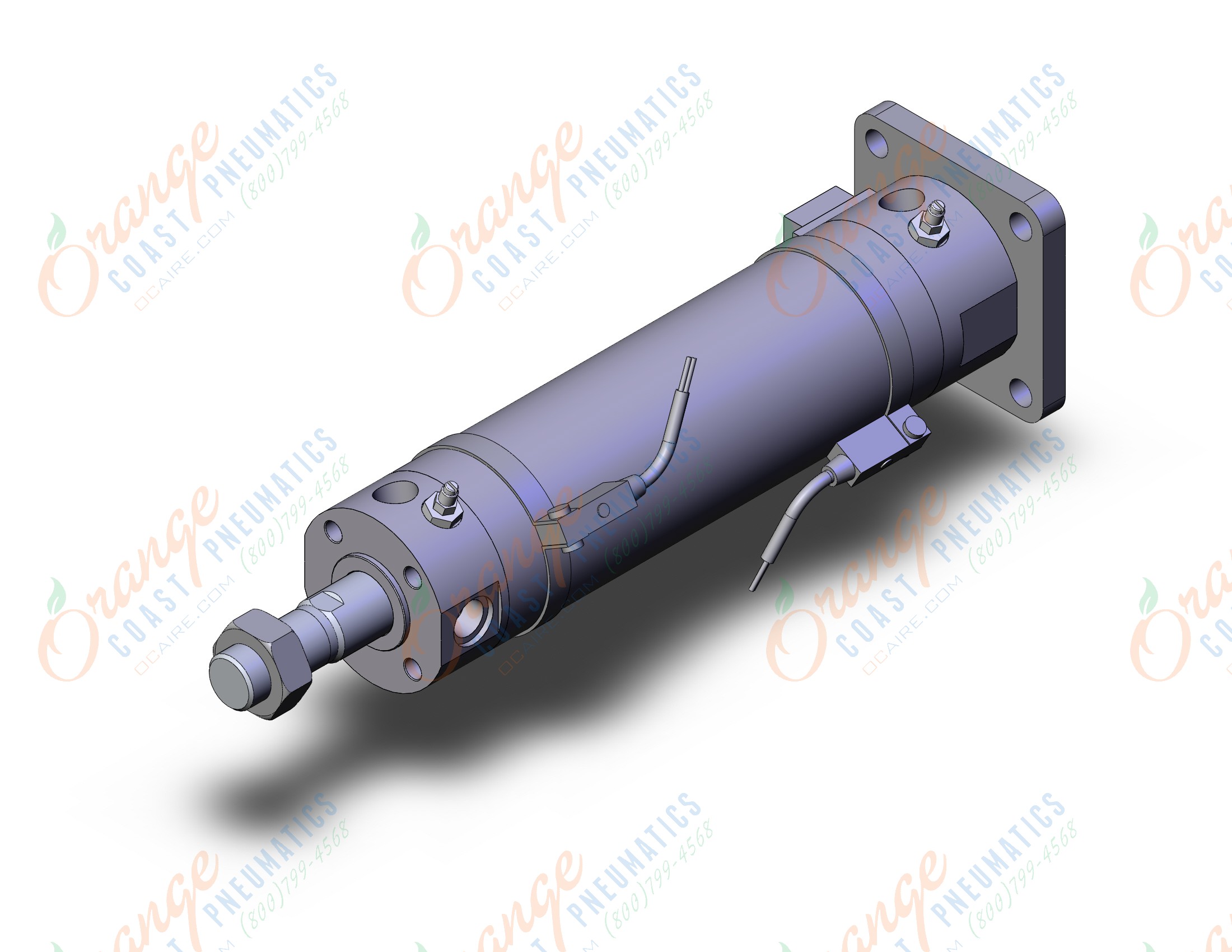 SMC CDBG1GA50-125-HN-H7A1L cbg1, end lock cylinder, ROUND BODY CYLINDER