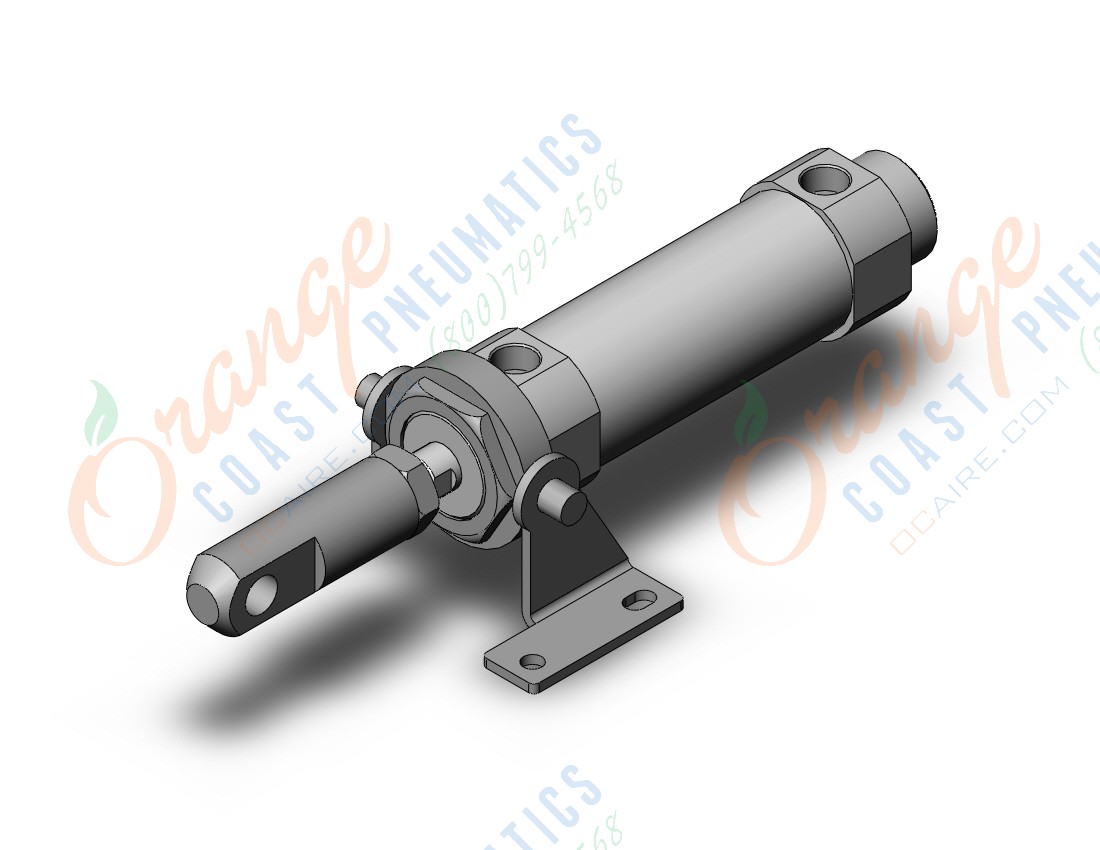 SMC CDM2U40-50Z-NV cylinder, air, ROUND BODY CYLINDER