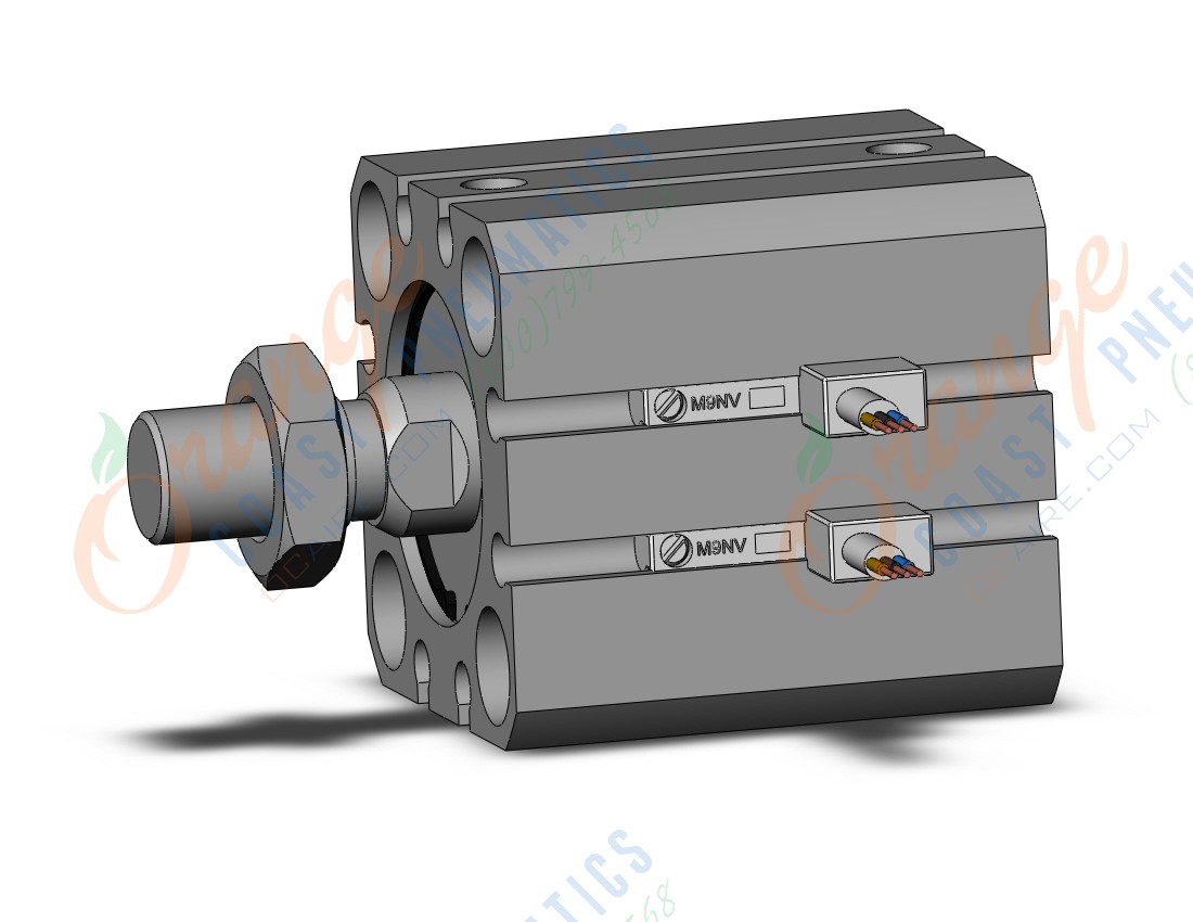 SMC CDQSB25-10DM-M9NV cylinder, compact, COMPACT CYLINDER