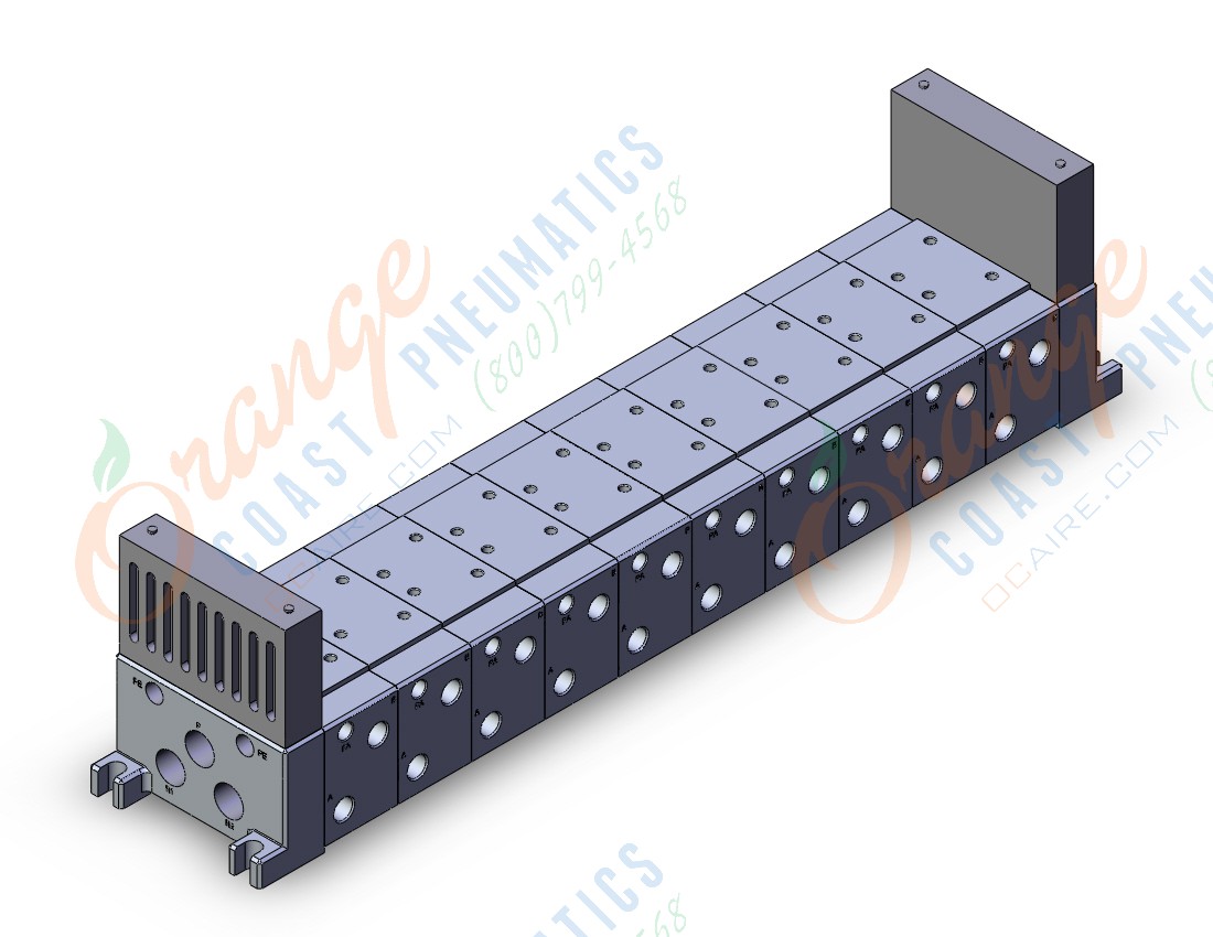 SMC VV7110-02R-03BSB iso standard manifold, 4/5 PORT SOLENOID VALVE
