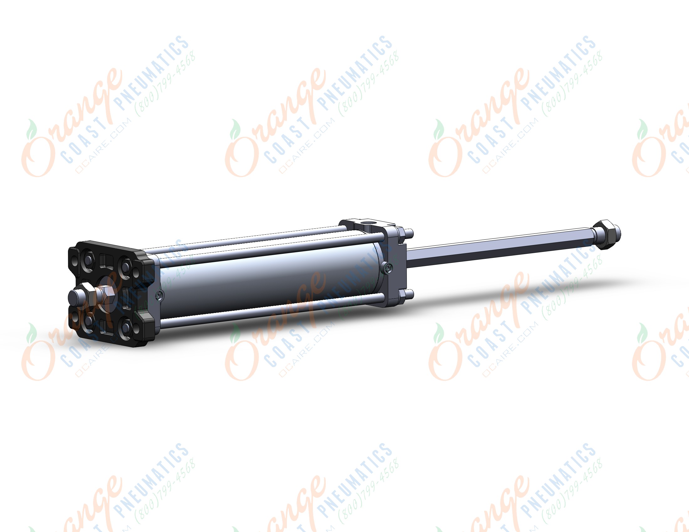 SMC CA2KWF63-250 air cylinder, double rod, non-rotating, TIE ROD CYLINDER