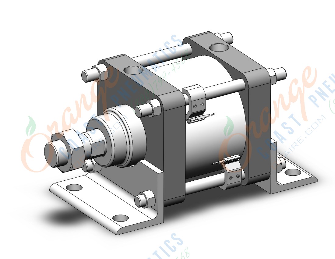 SMC CDS2L125-50-A90L-XC3CA cylinder, tie rod, cs2, TIE ROD CYLINDER