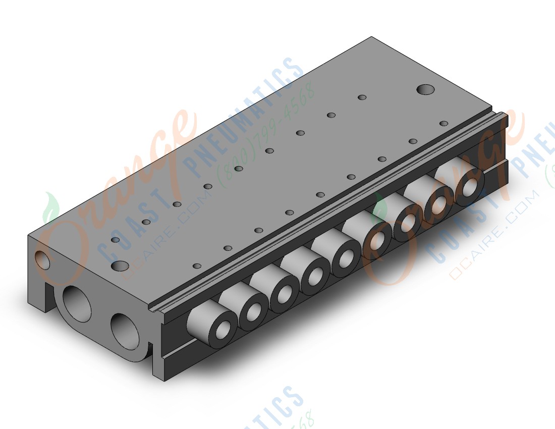 SMC VV3QZ15-09M5TC vqz100 base mounted manifold, 3 PORT SOLENOID VALVE