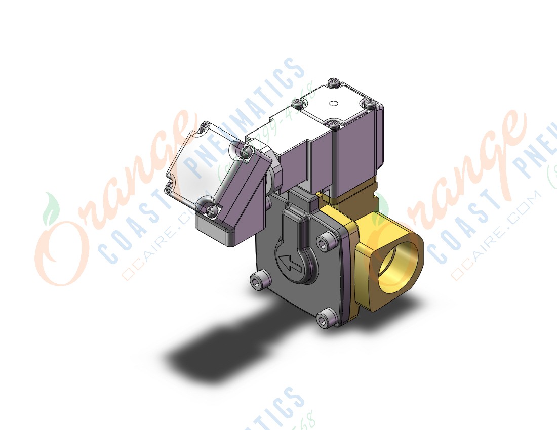 SMC VXD250LZ2ML pilot op 2 port solenoid valve (n.c.), 2 PORT VALVE