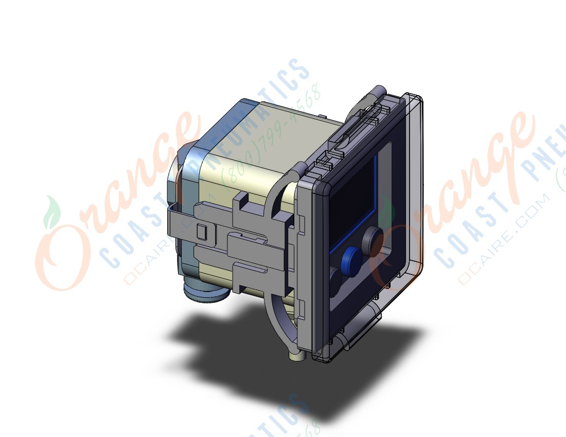 SMC ZSE40A-C4-Y-PFK 2-color hi precision dig pres switch, VACUUM SWITCH, ZSE40, ZSE40A