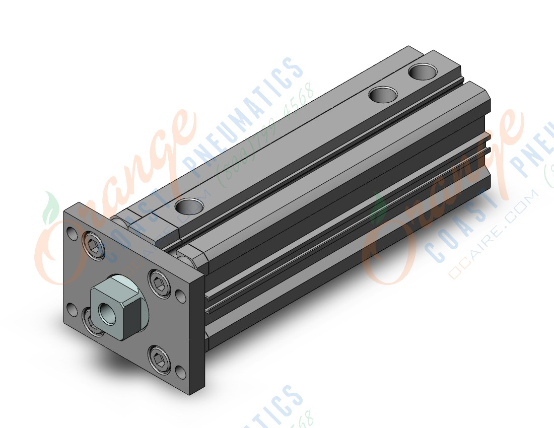 SMC RZQF32-75-10 cylinder, 3-position, 3-POSITION CYLINDER