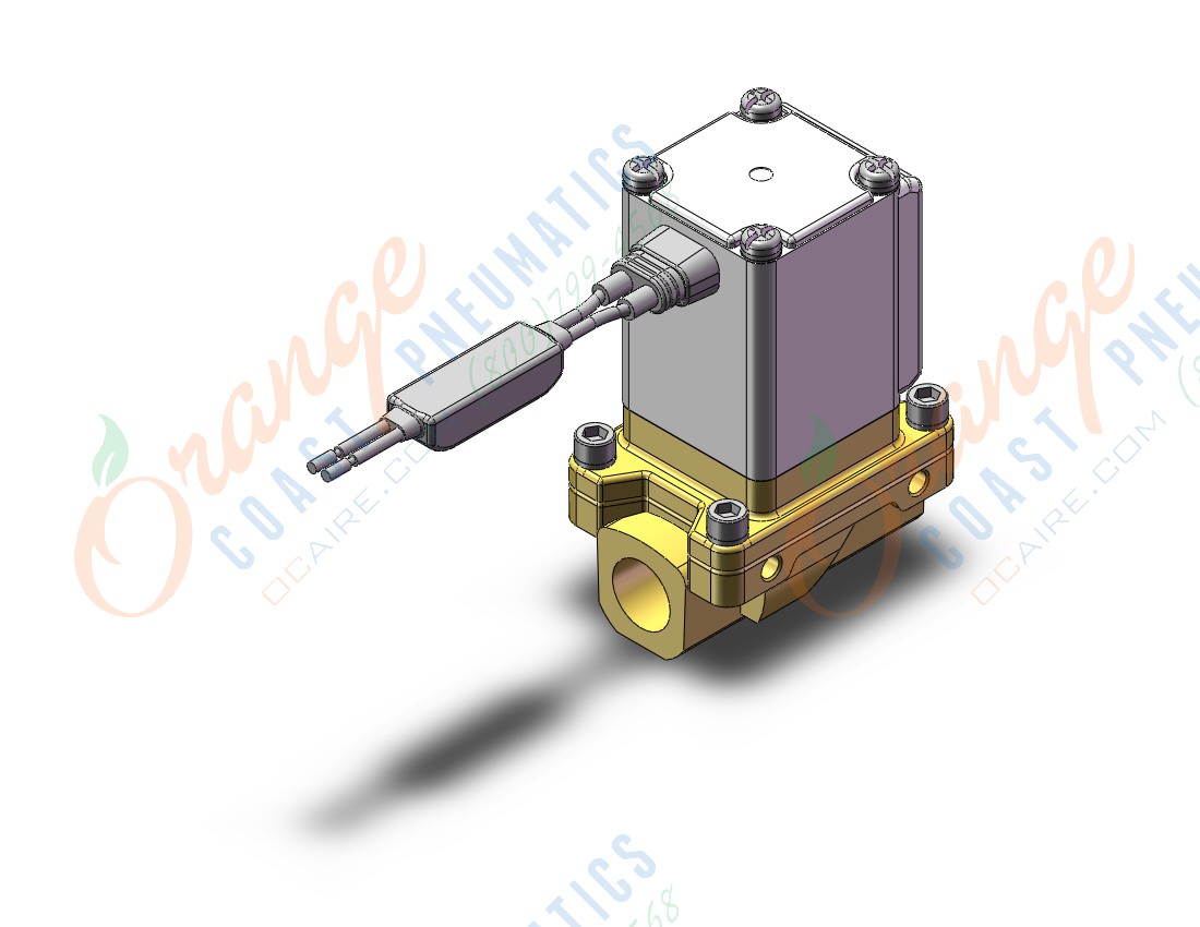 SMC VXZ235ACB pilot op 2 port solenoid valve, (n.c.), 2 PORT VALVE