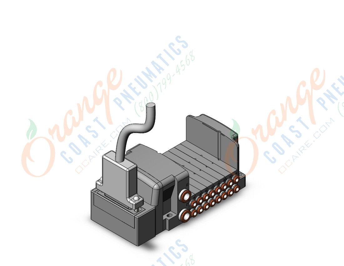 SMC SS0750-08C4C8FD1 plug-in type stacking manifold, 3 PORT SOLENOID VALVE