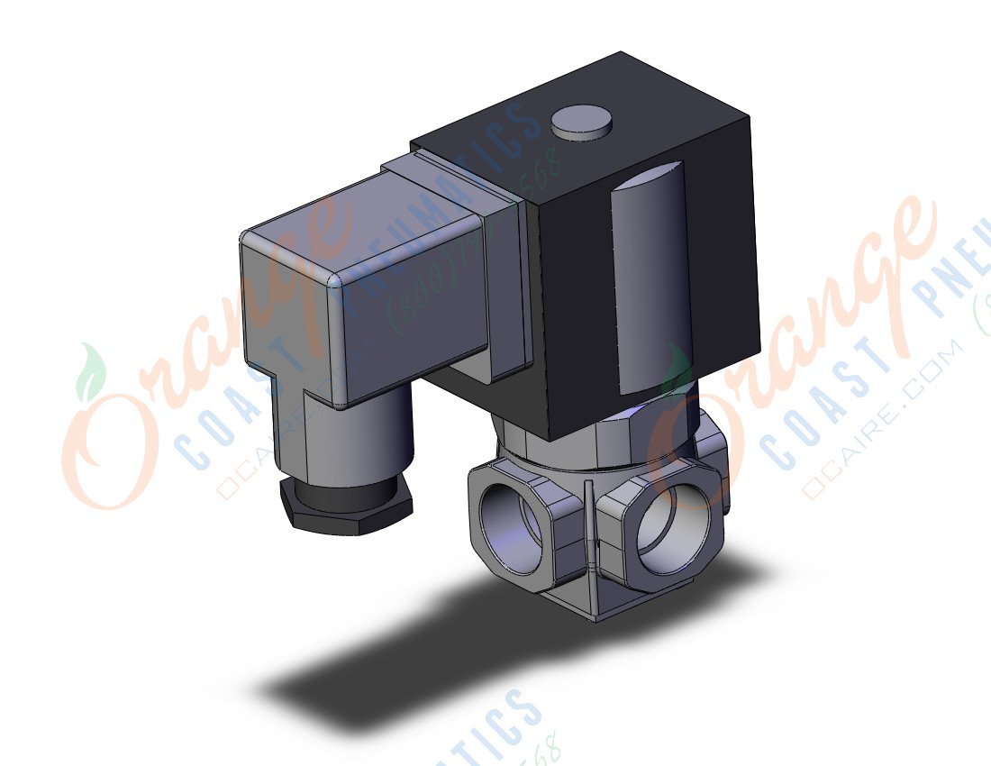 SMC VX3340V-03N-3DLR1 direct op 3 port solenoid valve, n.c., 3 PORT SOLENOID VALVE