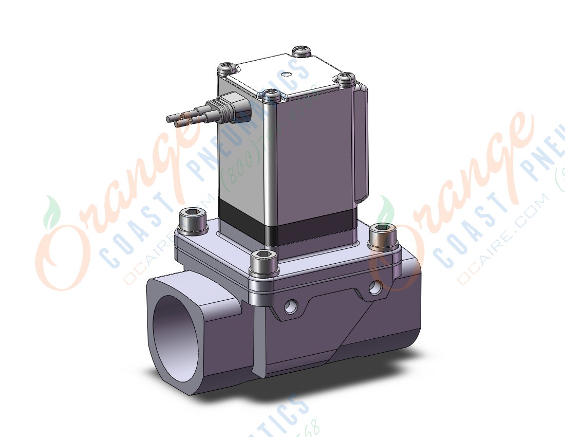 SMC VXZ2D0LA pilot op 2 port solenoid valve, (n.o.), 2 PORT VALVE