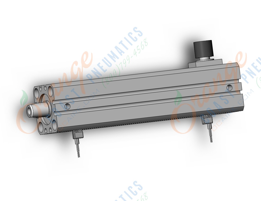 SMC CDBQ2B25-100DC-HL-M9BV cyl, compact, locking, sw capable, COMPACT CYLINDER