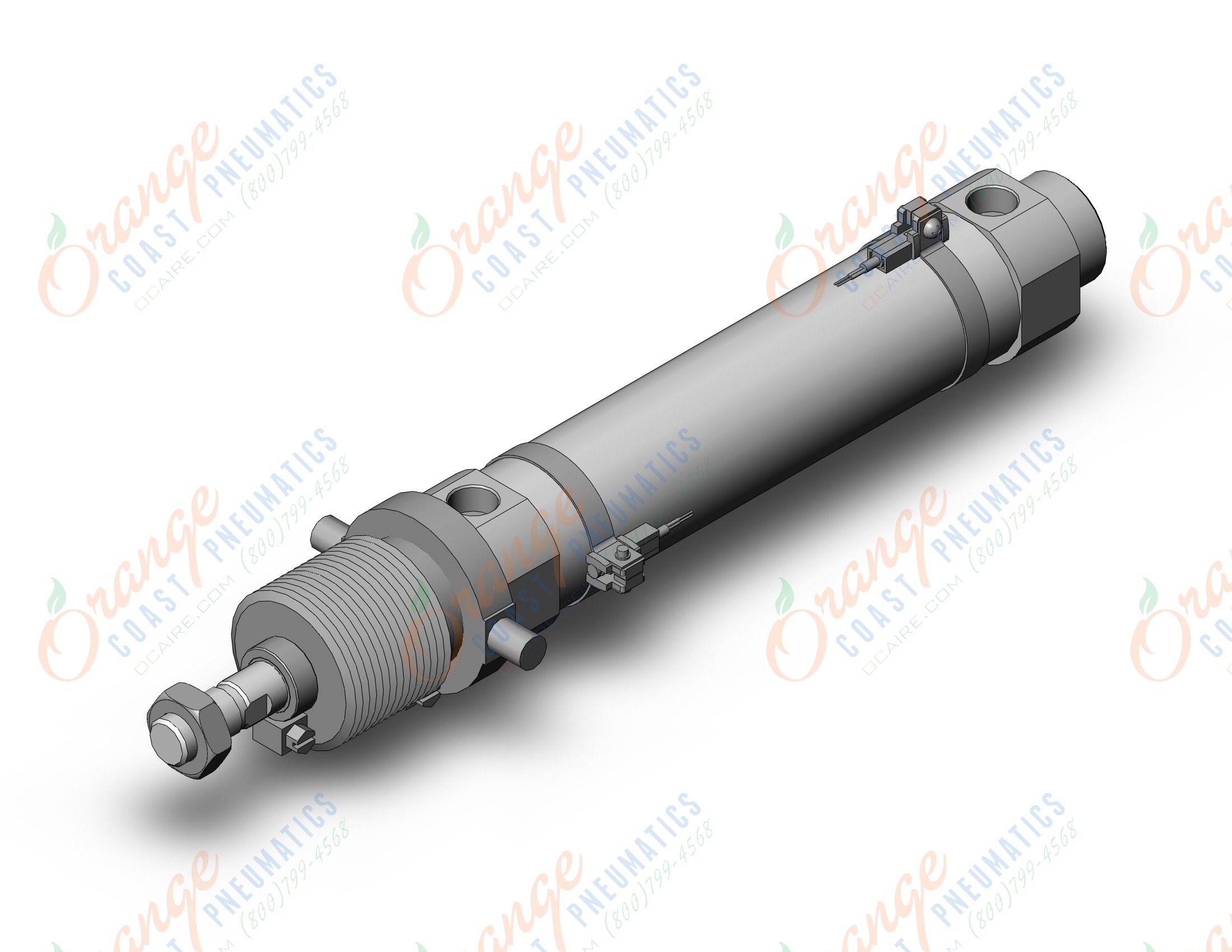 SMC CDM2U40-125KZ-A90L cylinder, air, ROUND BODY CYLINDER