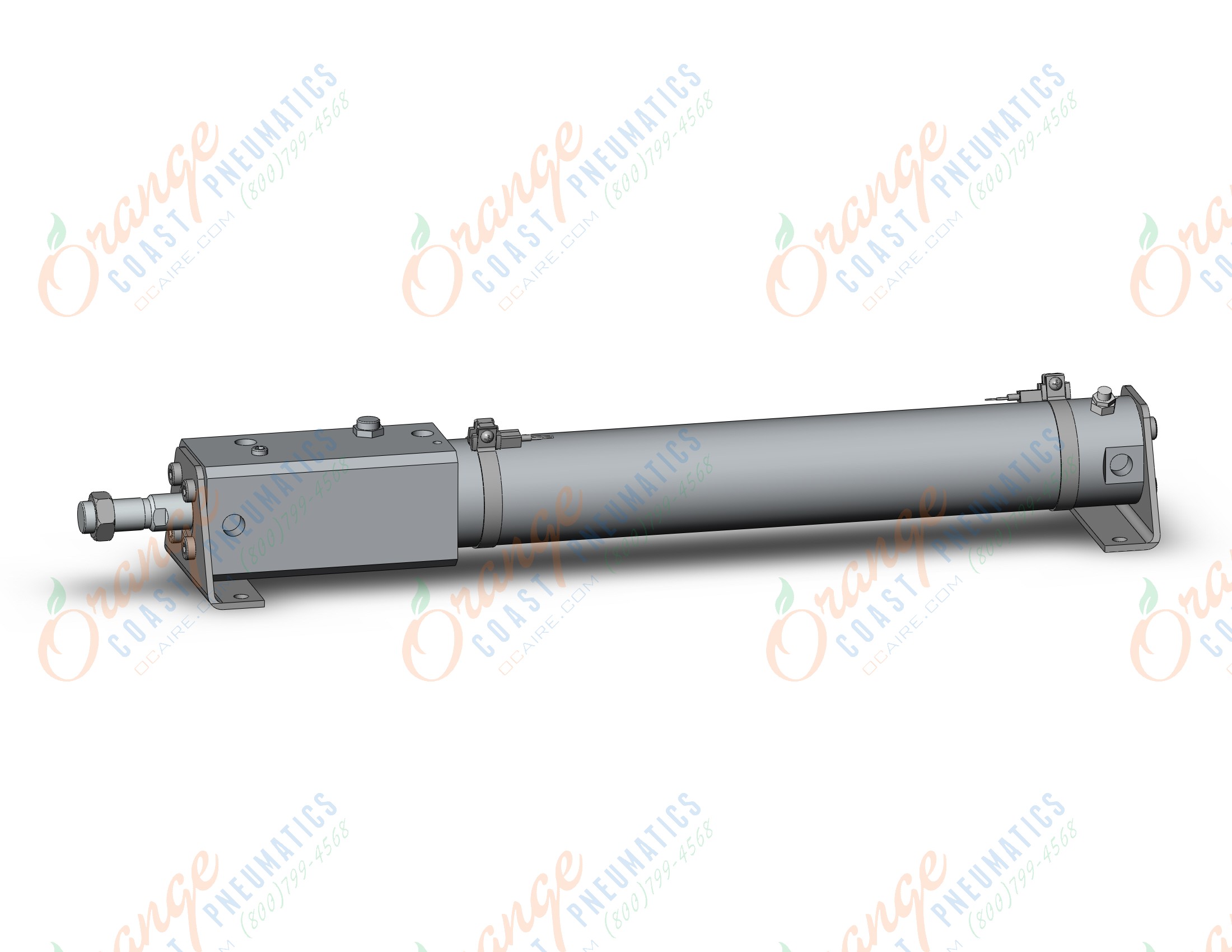 SMC CDNGLA40-250-D-A93L-C cng, cylinder with lock, ROUND BODY CYLINDER W/LOCK