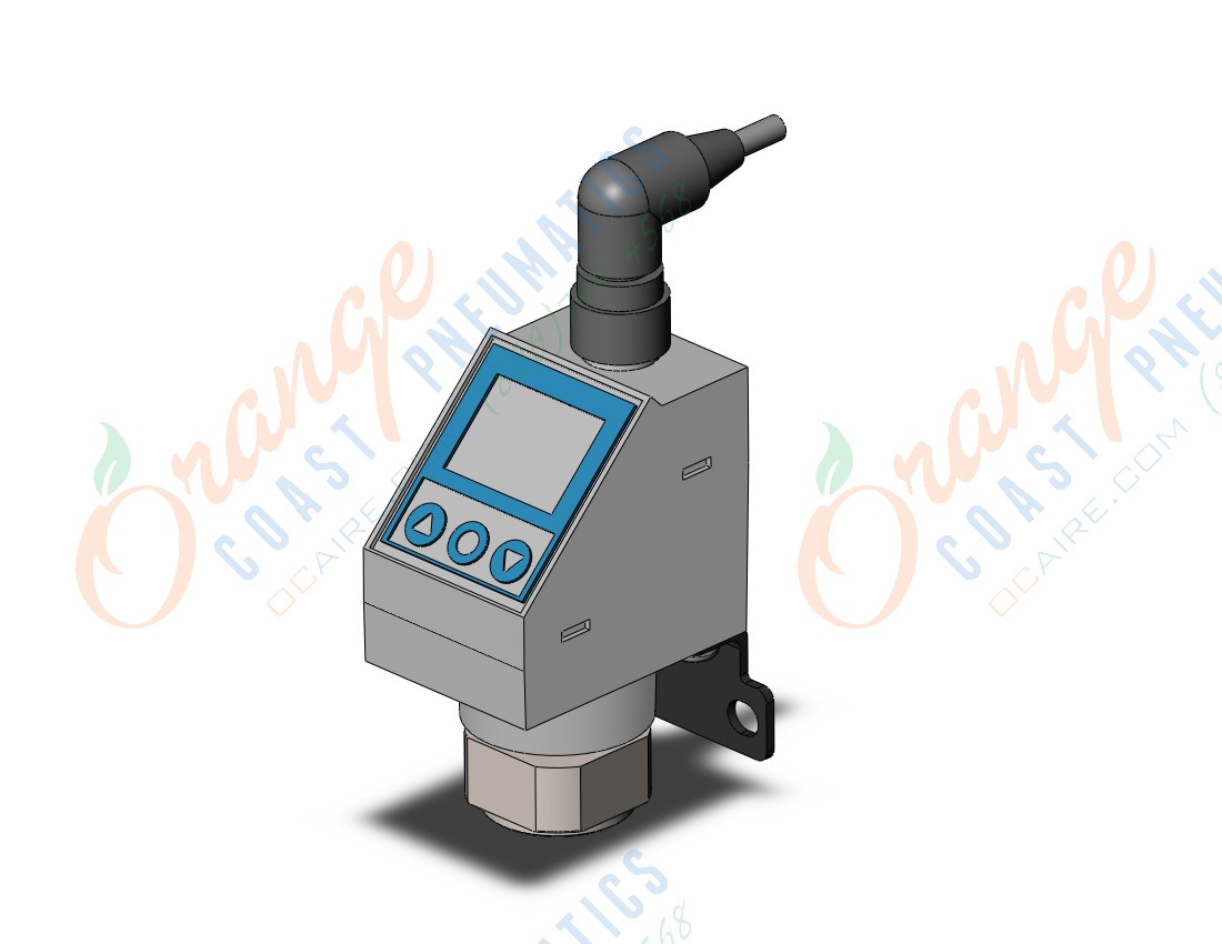 SMC ISE70-N02-L2-LB two color digital pressure switch, PRESSURE SWITCH, ISE50-80