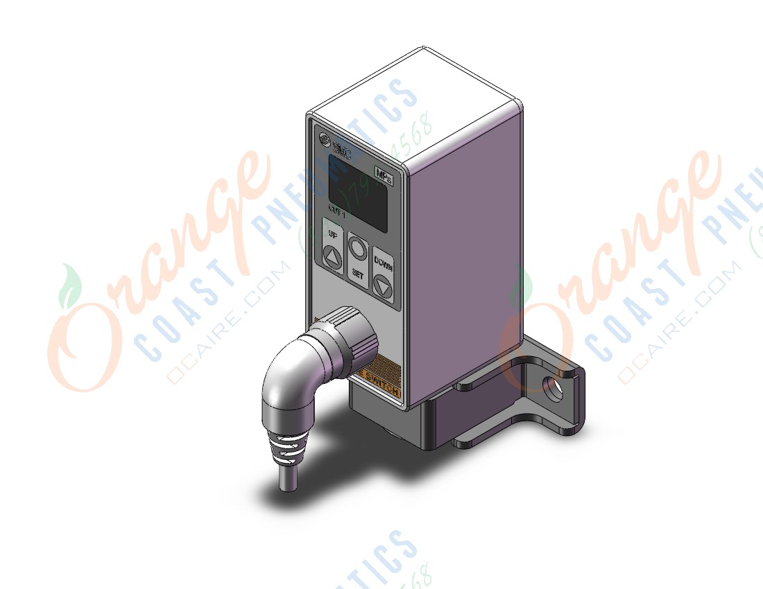 SMC ISE75H-02-27-PLA 2-color digital presssure switch for air, PRESSURE SWITCH, ISE50-80