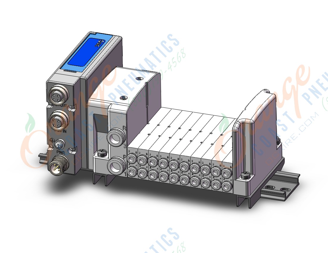 SMC SS0750-10C4C8SEA-D plug-in type stacking manifold, 3 PORT SOLENOID VALVE