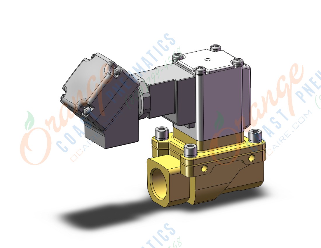 SMC VXZ240FMA pilot op 2 port solenoid valve, (n.c.), 2 PORT VALVE