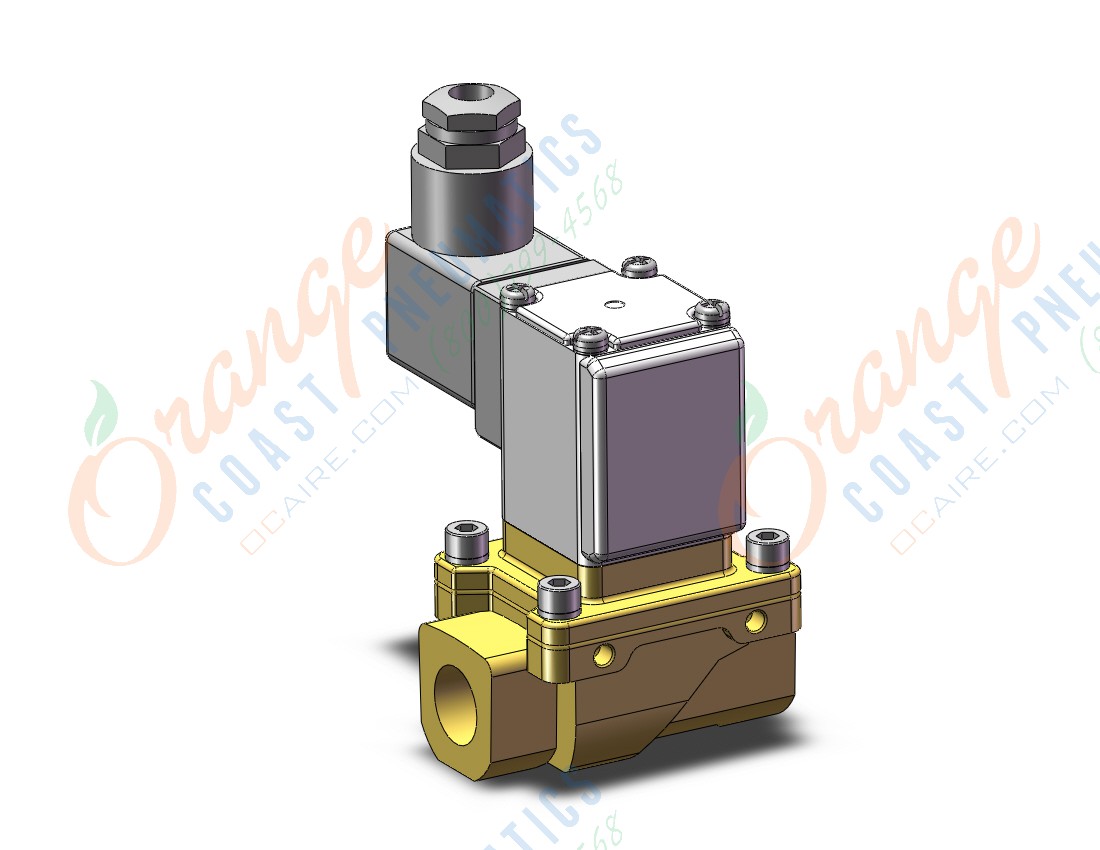 SMC VXZ240FZ1VXCA pilot op 2 port solenoid valve, (n.c.), 2 PORT VALVE