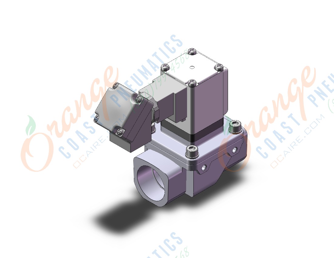 SMC VXZ2D2LPB pilot op 2 port solenoid valve, (n.o.), 2 PORT VALVE