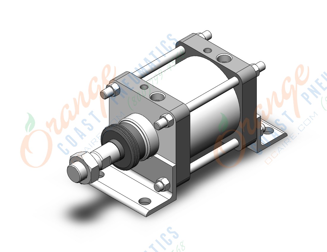 SMC CDS2L125TN-75J cylinder, tie rod, cs2, TIE ROD CYLINDER