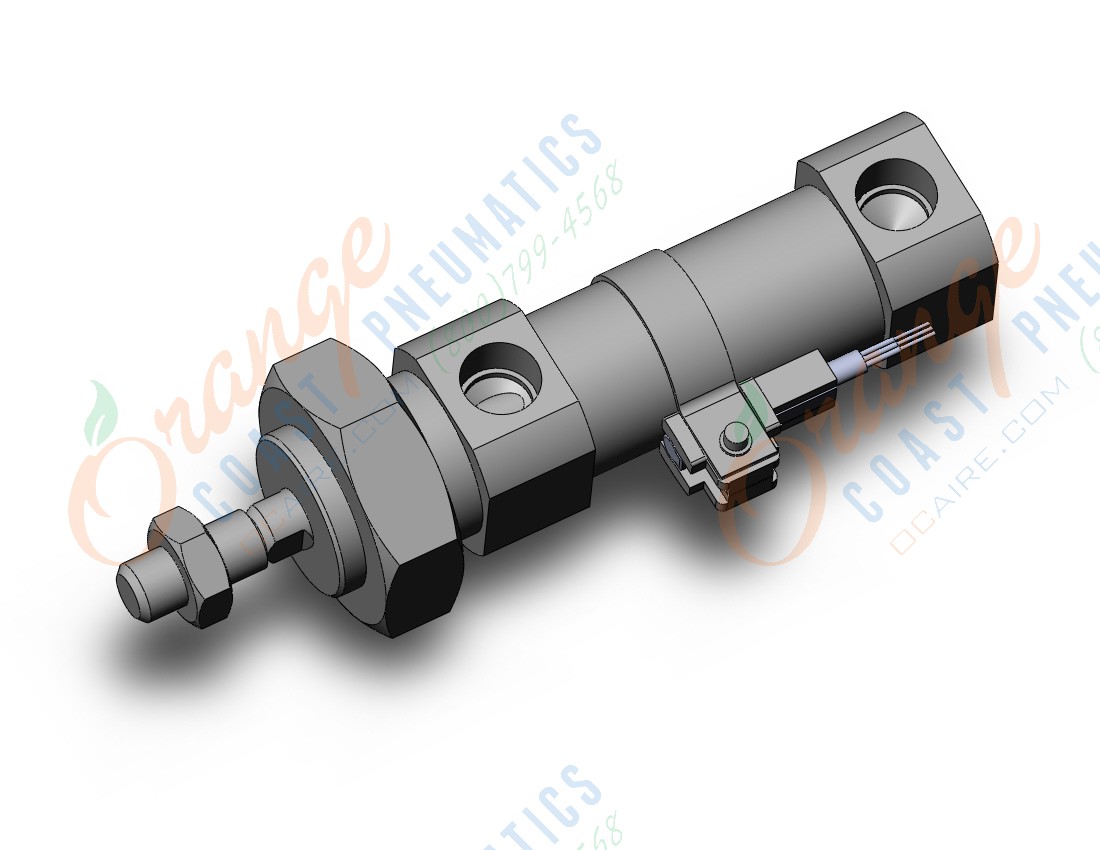 SMC CD85F20-10-B-M9PLS cylinder, iso, dbl acting, ISO ROUND BODY CYLINDER, C82, C85