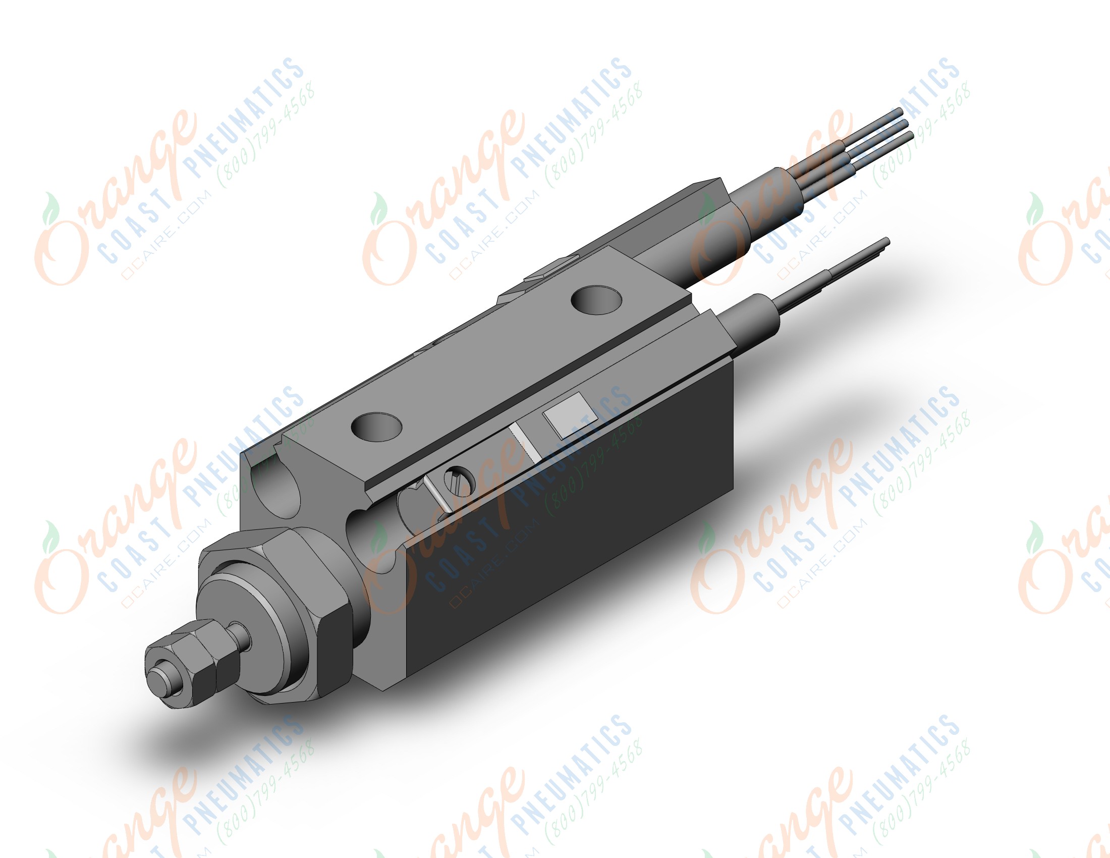 SMC CDJP2B4-10D-M9PAM pin cylinder, double acting, sgl rod, ROUND BODY CYLINDER