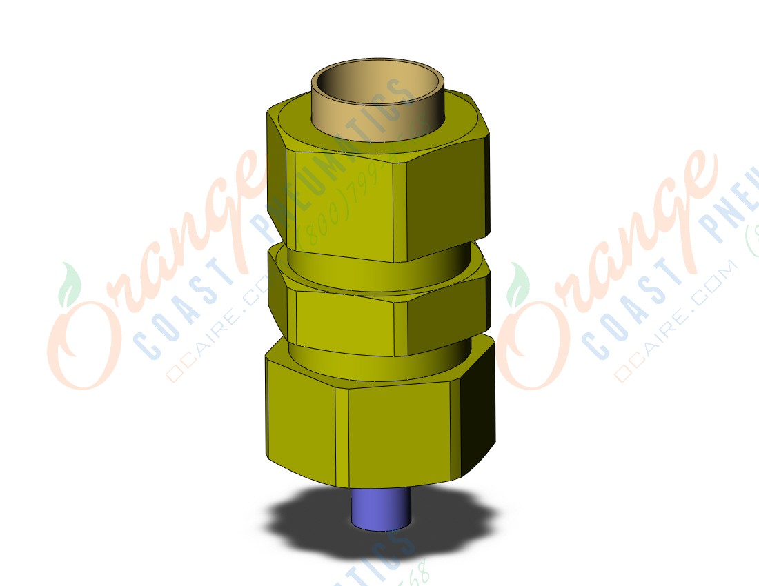 SMC KFH10B-00 fitting, straight union, INSERT FITTING