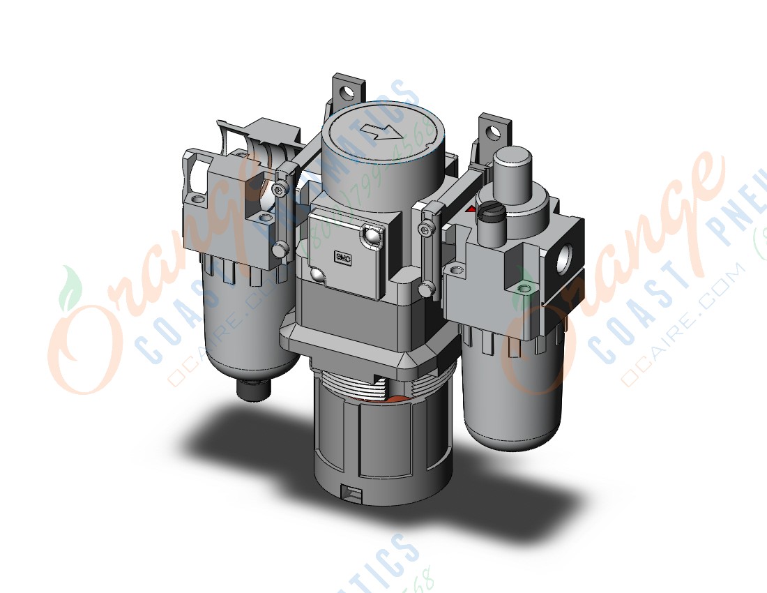 SMC ACG30-N03CG1-23NZ reg w/integral pressure gauge, MODULAR F.R.L. W/GAUGE