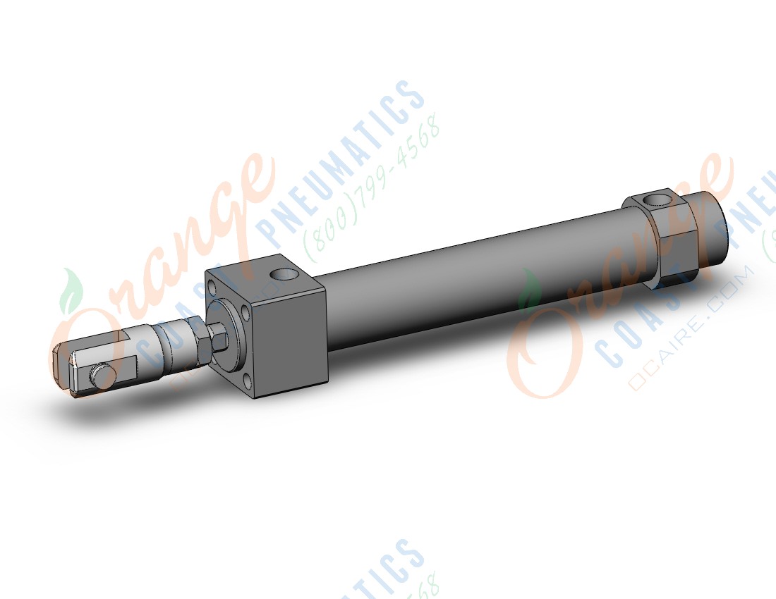 SMC CM2RB25-100Z-W cylinder, air, ROUND BODY CYLINDER