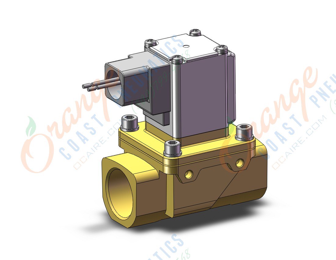 SMC VXZ260KSD pilot op 2 port solenoid valve, (n.c.), 2 PORT VALVE