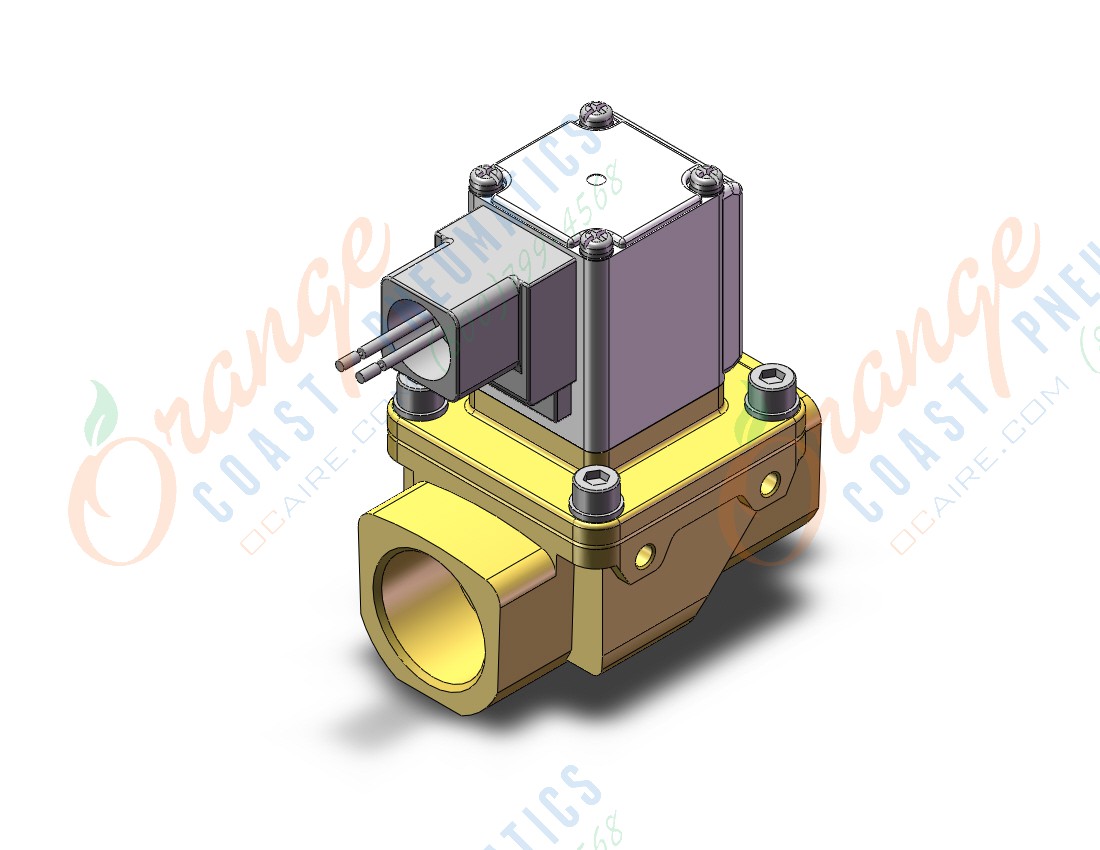 SMC VXZ262KSD pilot op 2 port solenoid valve, (n.c.), 2 PORT VALVE