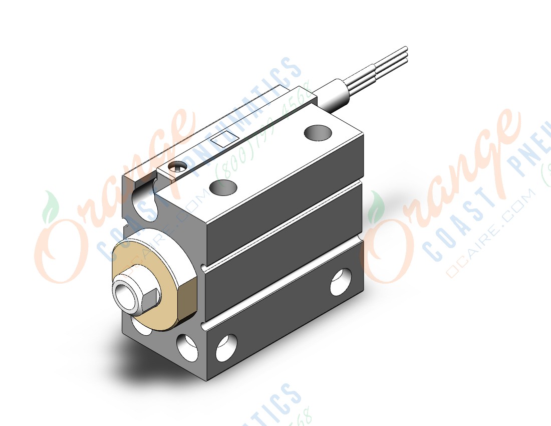 SMC CDUJB8-6S-M9NS cyl, free mount, sgl acting, COMPACT CYLINDER