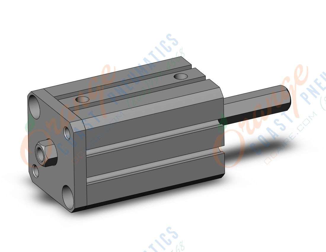 SMC CQSKWB20-30D cyl, compact, non rotating/dbl rod, COMPACT CYLINDER