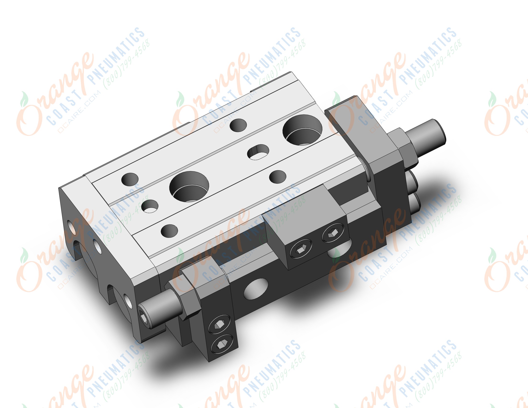 SMC MXQR6L-10A-M9P cyl, air slide table, reversible, asw, GUIDED CYLINDER