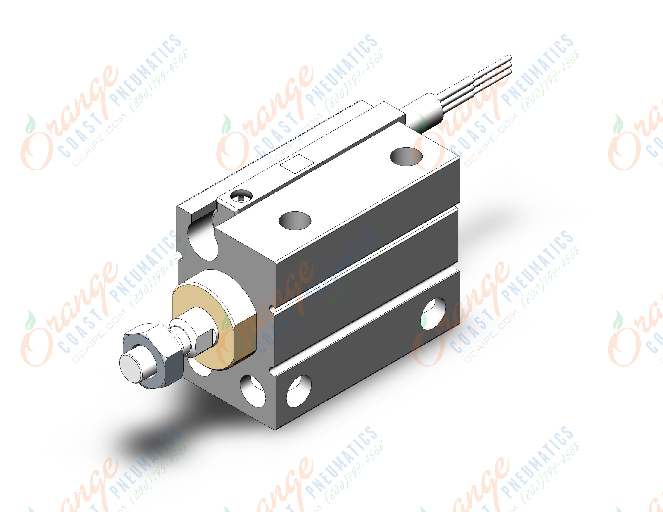 SMC CDUJB6-6DM-M9PWLS cyl, free mount, dbl acting, COMPACT CYLINDER