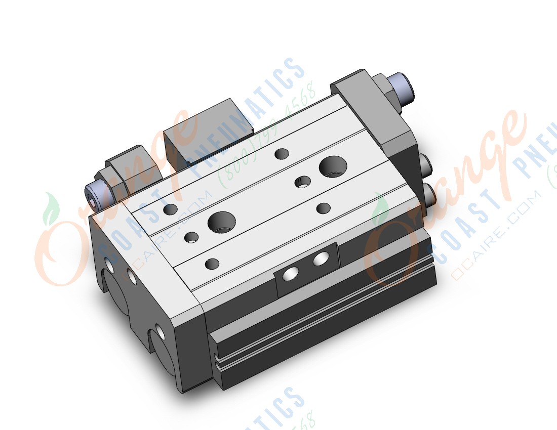 SMC MXQR25TN-10C cyl, air slide table, reversible type, GUIDED CYLINDER