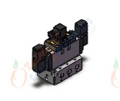 SMC VFR5210-3DZ-B03N valve 2pos/dbl, non plug-in, 4/5 PORT SOLENOID VALVE