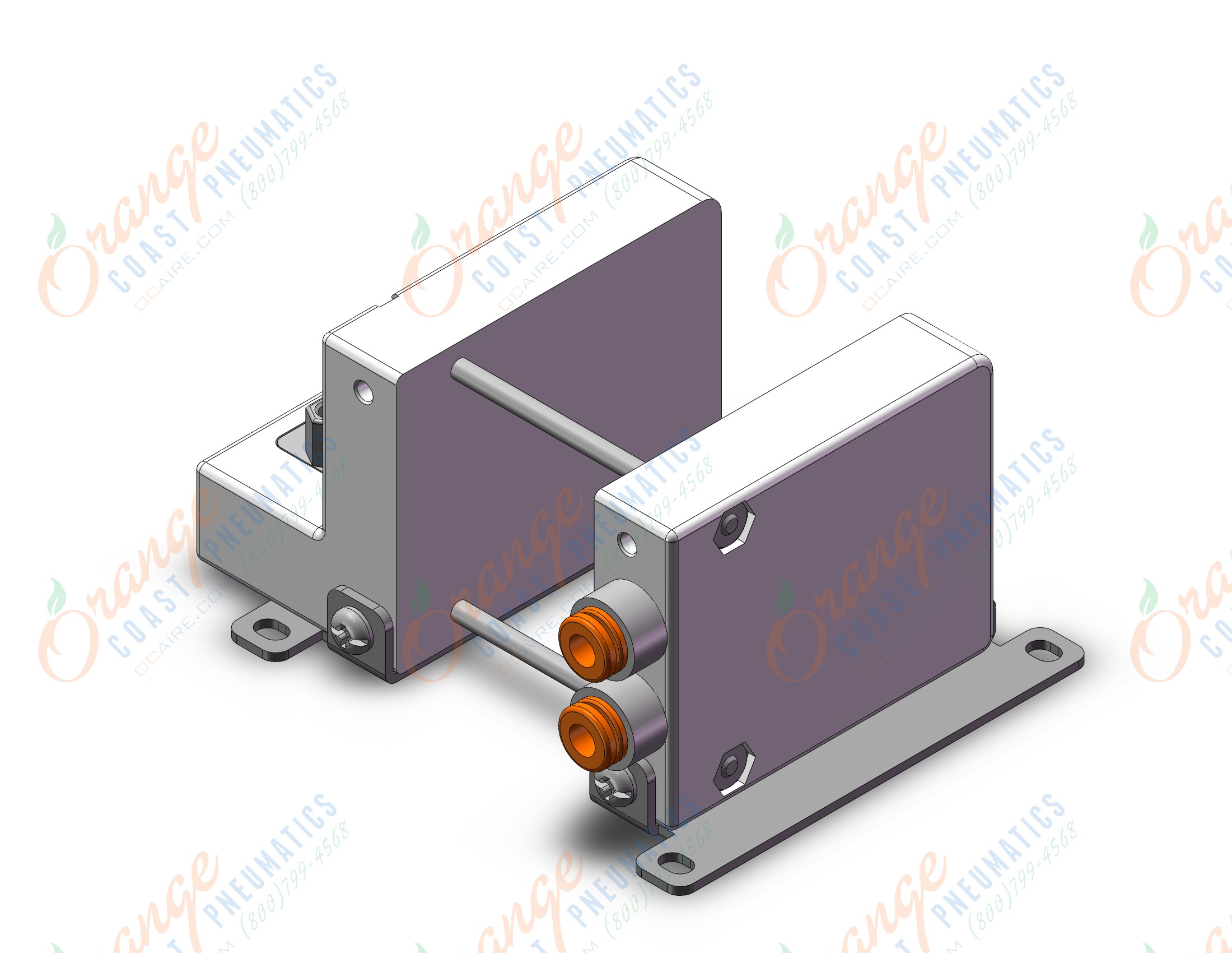 SMC VV100-10FBD1-03U1-N3F1 manifold, plug-in, 3 PORT SOLENOID VALVE