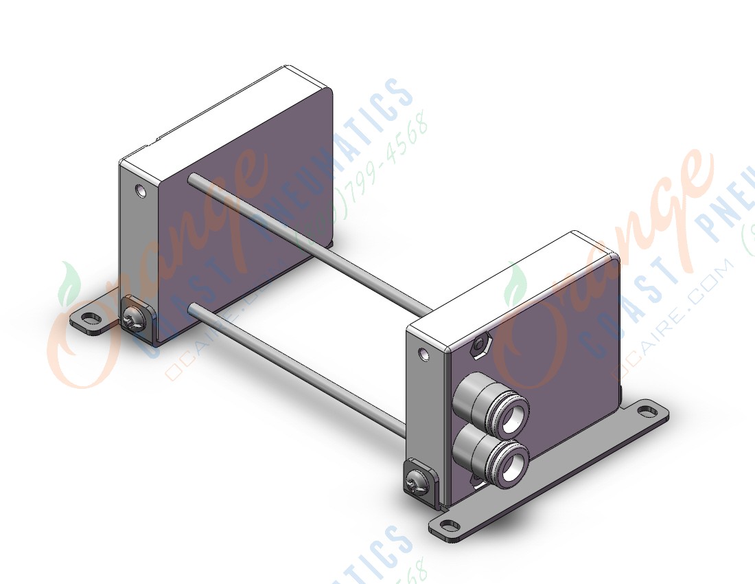 SMC VV100-10FBD2-07U2-C6F1 manifold, plug-in, 3 PORT SOLENOID VALVE