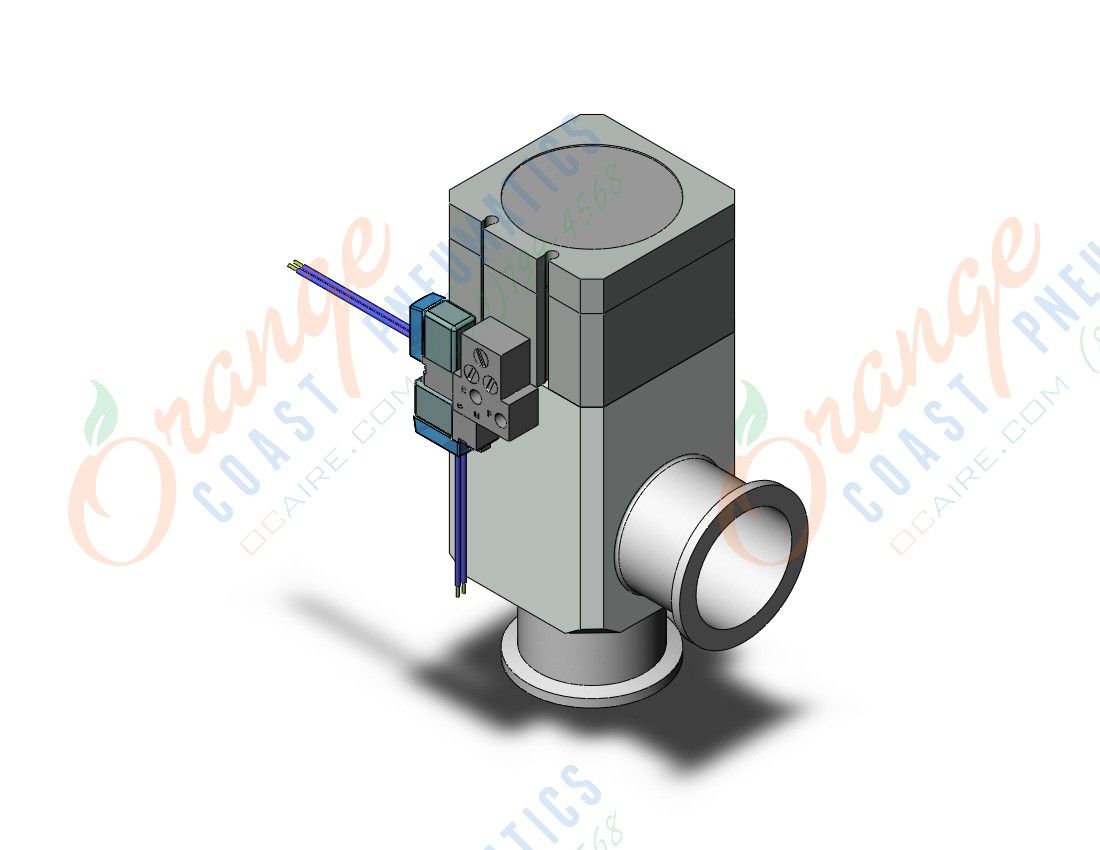 SMC XLDV-40K-5LZ aluminum, high vacuum angle valve, HIGH VACUUM VALVE