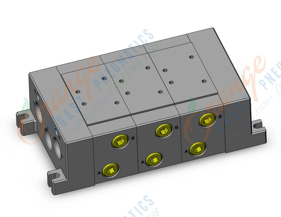 SMC VV723-04LT-06BT iso standard manifold, 4/5 PORT SOLENOID VALVE