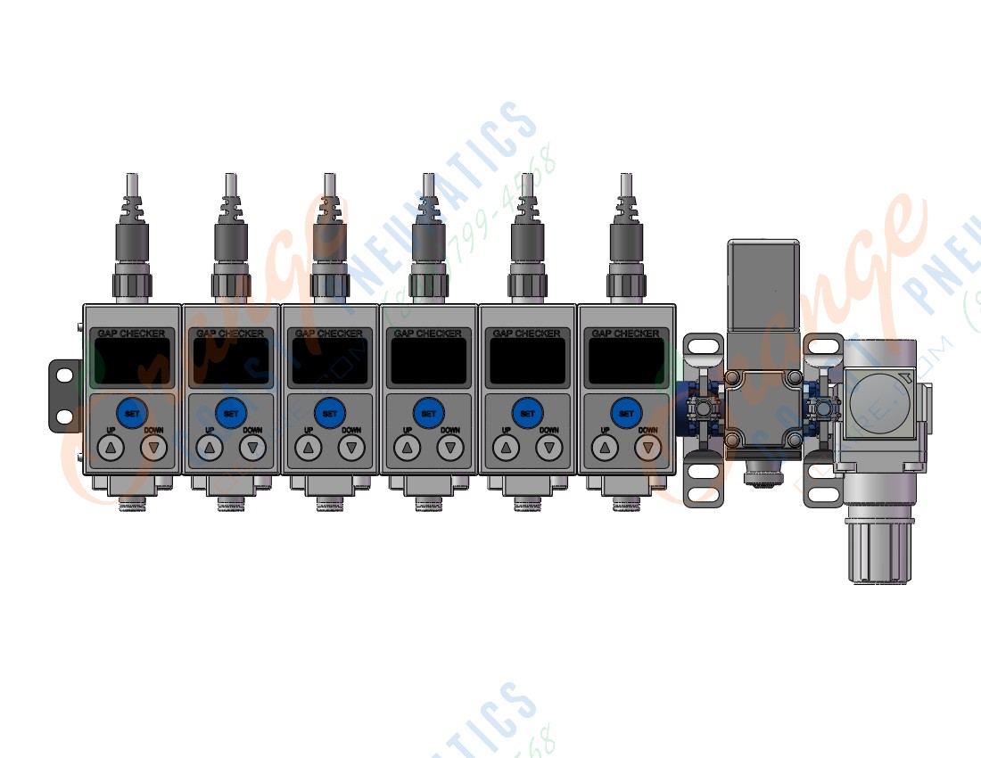 SMC ISA3-GCP-6B-R2 digital gap checker, AIR CATCH SENSOR, ISA ISA2 ISA3