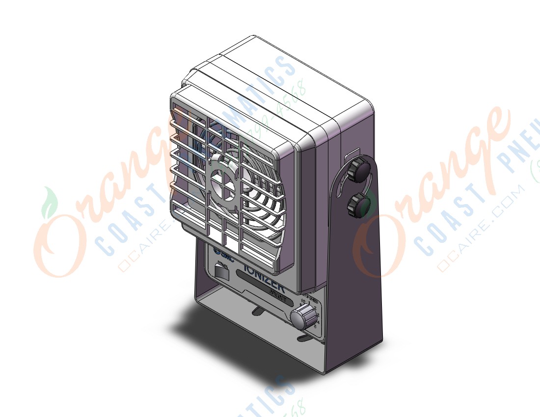 SMC IZF21-P-BY fan type ionizer (1.8 cubic meters/min), IONIZER, FAN TYPE