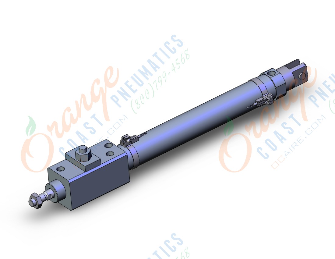 SMC CDLM2D32-200-E-M9PZ-C cylinder, air, ROUND BODY CYLINDER W/LOCK