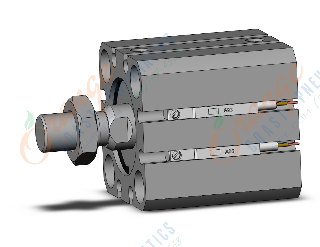 SMC CDQSB25-10DM-A93L cylinder, compact, COMPACT CYLINDER