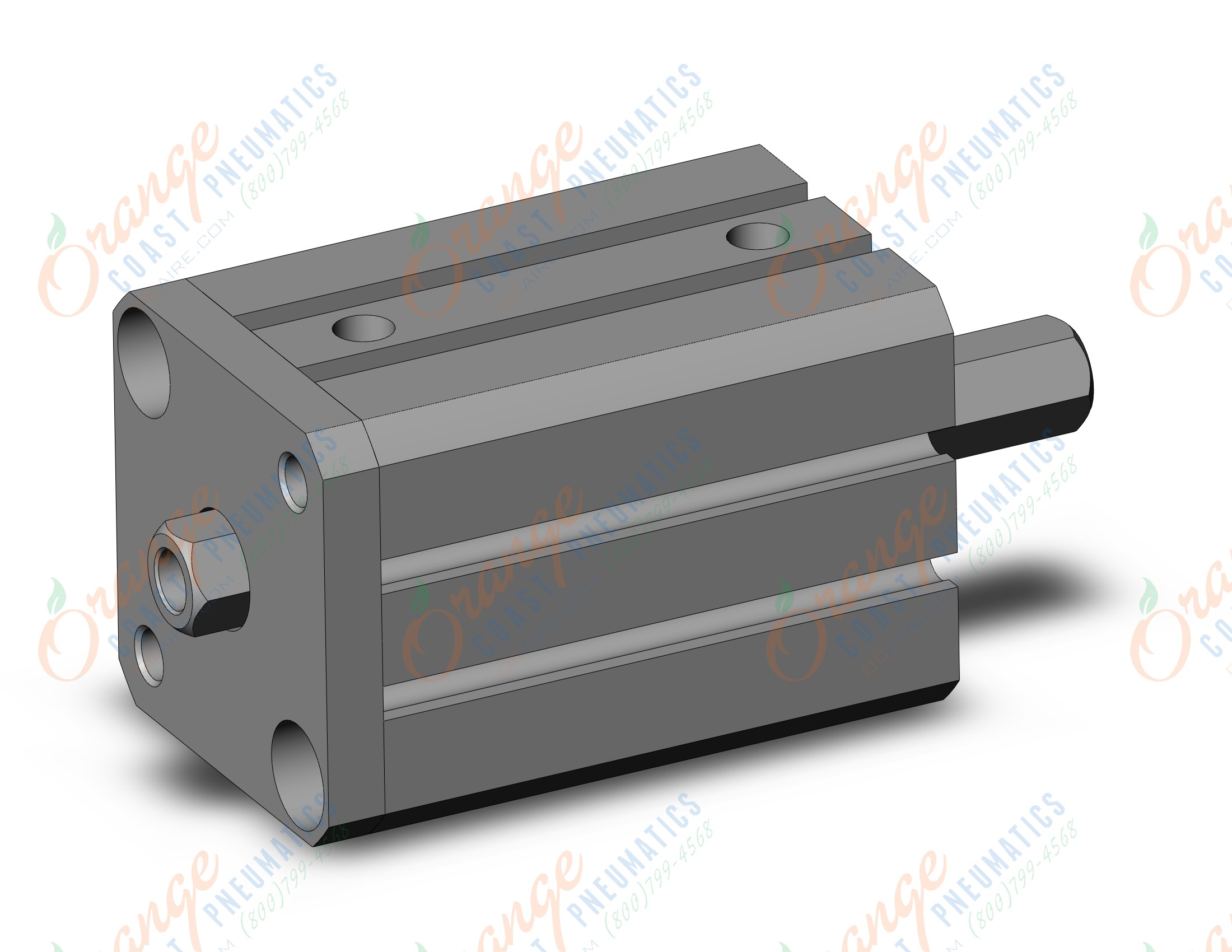 SMC CDQSKWB20-15D cyl, compact, non rotating/dbl rod, COMPACT CYLINDER